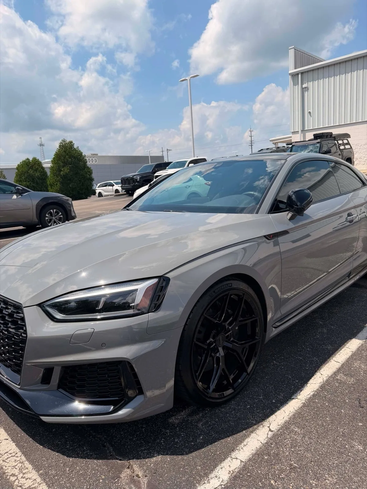 Nardo grey Audi RS5 exterior detail